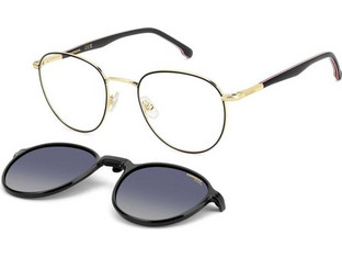 Carrera CA368C OIT Ανδρικός Σκελετός Γυαλιών Οράσεως με Clip-On Μεταλλικός Χρυσός Μαύρος