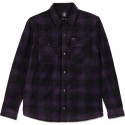 Volcom Ανδρικό Πουκάμισο Βαμβακερό Μακρυμάνικο Κανονική Γραμμή Overshirt Μωβ A5832400-DPL
