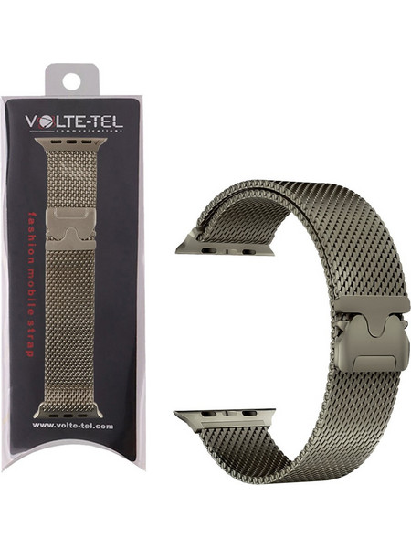 Volte-Tel VT145 Λουράκι Μεταλλικό Rust Silver (Apple Watch 42 / 44 / 45 / 46 / 49mm)