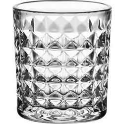 Chios Hellas Σετ Ποτήρια Ουίσκι Γυάλινα Diamond 285ml 6τμχ 20-32918