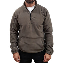 Rebase Ανδρικό Φούτερ Fleece με Τσέπες Καφέ 252RFT-7006-DKSMOKE