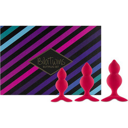Feelztoys Bibi Twin Σετ Πρωκτικές Σφήνες Ροζ 3τμχ