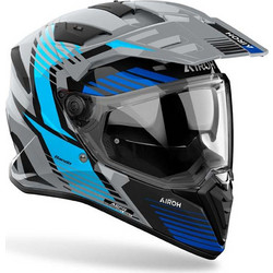 Airoh Bandit Spicy Gloss Blue Κράνος Μηχανής On / Off 1630gr