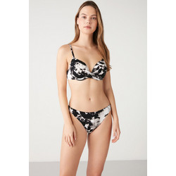 Kom Bikini Set με Ενίσχυση Λευκό Μαύρο 1M13MBKY231.097