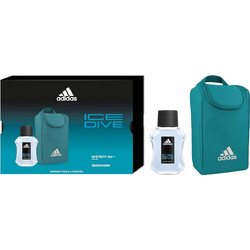 Adidas Ice Dive Eau de Toilette 50ml + Toiletry Bag