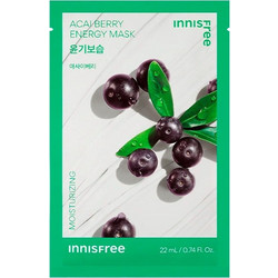 Innisfree Acai Berry Energy Sheet Μάσκα Προσώπου για Ενυδάτωση με Πράσινο Τσάι 22ml