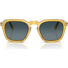 Persol PO3292S Ανδρικά Γυαλιά Ηλίου Τετράγωνα Λαστιχένια Κίτρινα με Μαύρο Φακό