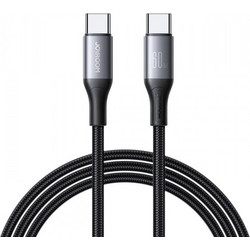 Joyroom S-A28 Flash Braided USB-C to USB-C 60W 1m Black 6956116797874