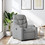 vidaXL Πολυθρόνα Relax Ανακλινόμενη Γκρι 3205608