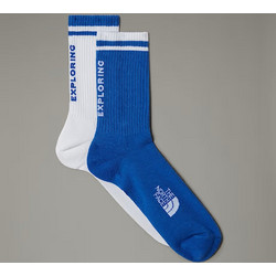 The North Face Every Day Ανδρικές Κάλτσες Ψηλές Λευκές Royal Blue 2Pack NF0A8CMPG78-TNF