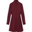 Funky Buddha Mini Καθημερινό Φόρεμα Μπορντό FBL012-121-13