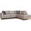 PoliHome Rotondo Γωνιακός Καναπές Δεξιά Γωνία Μπεζ 272x225x100cm 162871609