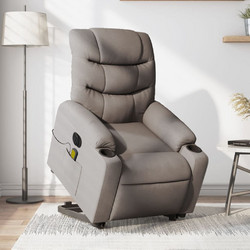 vidaXL Πολυθρόνα Μασάζ Ανακλινόμενη Καφέ 3206679