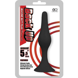 NMC Back Up 5.5" Πρωκτική Σφήνα with Suction Cup 14cm Μαύρη