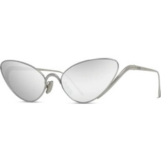 Loewe LW40179U 16C Γυναικεία Γυαλιά Ηλίου Cat Eye Μεταλλικά Ασημί με Aσημί Φακό