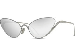Loewe LW40179U 16C Γυναικεία Γυαλιά Ηλίου Cat Eye Μεταλλικά Ασημί με Aσημί Φακό