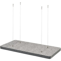 T. Akustik PET Ceiling Absorber 120 SGR Ηχοαπορροφητικό Πάνελ 120x60cm 1τμχ Γκρι
