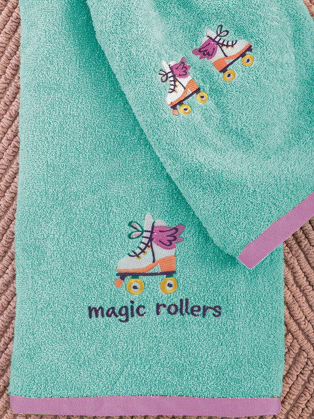 Palamaiki Rollers Σετ Παιδικές Πετσέτες 2τμχ 380gr/m²