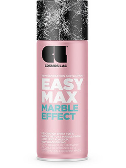 CosmosLac Easy Max Marble Effect 923 Σπρέι Βαφής Ασήμι 400ml