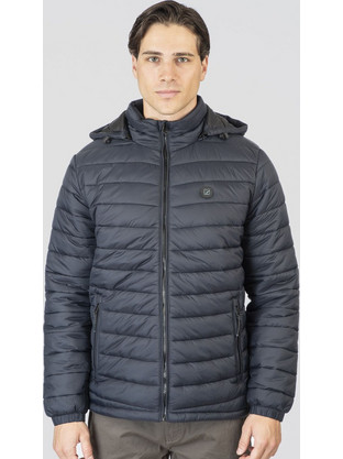 Rebase Ανδρικό Μπουφάν Χειμωνιάτικο Puffer Navy Μπλε 252-RJK-2040