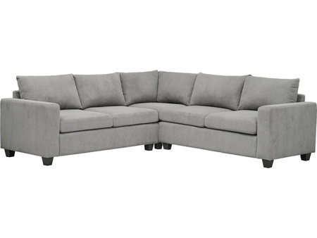 HomeMarkt Calder Γωνιακός Καναπές Κρεβάτι Γκρι 254x254x90cm HM3286.01