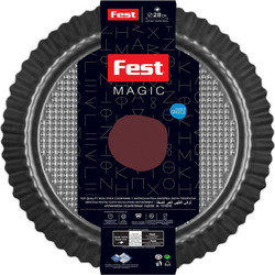 Fest μαγιψ Φόρμα Ζαχαροπλαστικής από Ανοξείδωτο Ατσάλι για Τάρτα Στρογγυλή 28cm 61216
