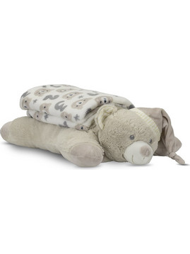 Lorelli Poffy Duo Κουβέρτα Αγκαλιάς Fleece με Λούτρινο Teddy 90x75 Μπεζ