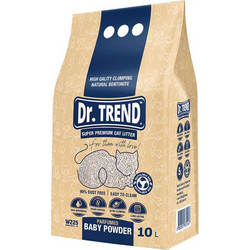 Dr. Trend Baby Powder Άμμος Γάτας Μπετονίτης με Άρωμα Πούδρα 10lt