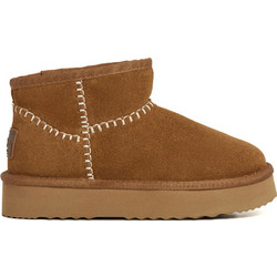 Pepe Jeans Γυναικεία Μποτάκια Suede Ταμπά με Γούνα PLS500004-860