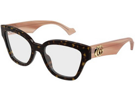 Gucci GG1424O 014 Γυναικείος Σκελετός Γυαλιών Οράσεως Κοκάλινος Καφέ