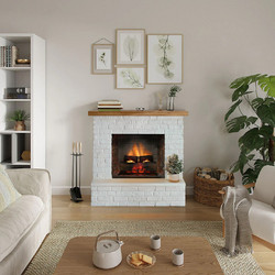 Tagu Rolf PowerFlame 2 WH Επιδαπέδιο Ηλεκτρικό Τζάκι 1400W Μ110xΥ100xΒ35cm