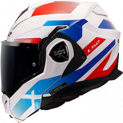 LS2 FF901 Advant X Nova White Blue Red Κράνος Μηχανής Flip-Up 1600gr