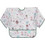 Bumkins SuperBib Floral Αδιάβροχη Σαλιάρα Ποδιά Πλαστική με Κορδόνι Τσέπη & Μανίκια 6m+ Λευκή Πράσινο Mint