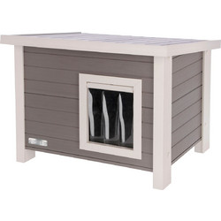 Kerbl Eli Ξύλινo Σπιτάκι Γάτας Εξωτερικού Χώρου 57x45x43cm Γκρι