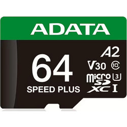Adata Speed Plus microSDXC 64GB U3 V30 UHS-I A2 18MB/s