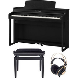Kawai CA-401 Set Ηλεκτρικό Πιάνο Όρθιο με 88 Βαρυκεντρισμένα Πλήκτρα Black