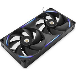 NZXT F280X Case Fan 140mm RGB με Σύνδεση 4-Pin PWM 2τμχ Black
