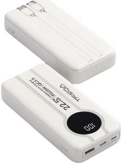 Treqa TR-983 Power Bank 16800mAh 20W με Θύρα USB-A & Θύρα USB-C Quick Charge 3.0 & Power Delivery White