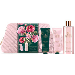 Grace Cole Velvet Rose & Peony Weekend Escape Body Wash 250ml + Hand & Nail Cream 50ml + Body Cream 50ml