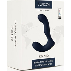 Svakom Iker Neo Πρωκτικός Δονητής Ασύρματος 10.8cm Μπλε