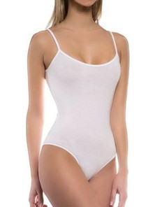 Walk Γυναικείο Κορμάκι Slip με Τιραντάκι Λευκό W2220