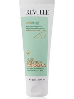 Revuele Daily Sun Aloe Αναπλαστική Κρέμα Χεριών SPF20 80ml