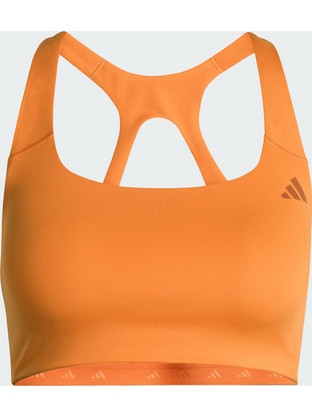 Adidas Optime Workout Αθλητικό Μπουστάκι με Μέτρια Στήριξη & Αφαιρούμενη Ενίσχυση Πορτοκαλί KD6687