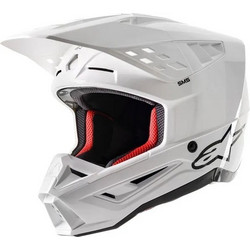 Alpinestars Supertech M5 Solid White Κράνος Μηχανής Motocross