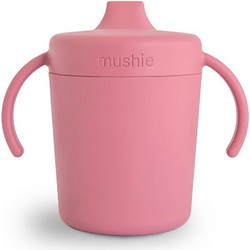 Mushie Εκπαιδευτικό Ποτηράκι με Χειρολαβές Dusty Rose