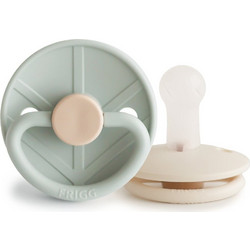 Frigg Little Viking Πιπίλες Σιλικόνης 6-18m Sage Cream 2τμχ