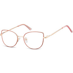 Sunoptic L119 Γυναικείος Σκελετός Γυαλιών Οράσεως Μεταλλικός Χρυσός Κόκκινος