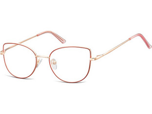 Sunoptic L119 Γυναικείος Σκελετός Γυαλιών Οράσεως Μεταλλικός Χρυσός Κόκκινος