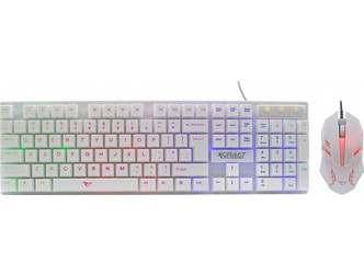 Alcatroz XC1000 Σετ Gaming Πληκτρολόγιο RGB White