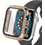 Leewello LW-409 Πλαστική Θήκη με Προστασία Οθόνης για Apple Watch 7 / 8 / 9 45mm Χρυσή